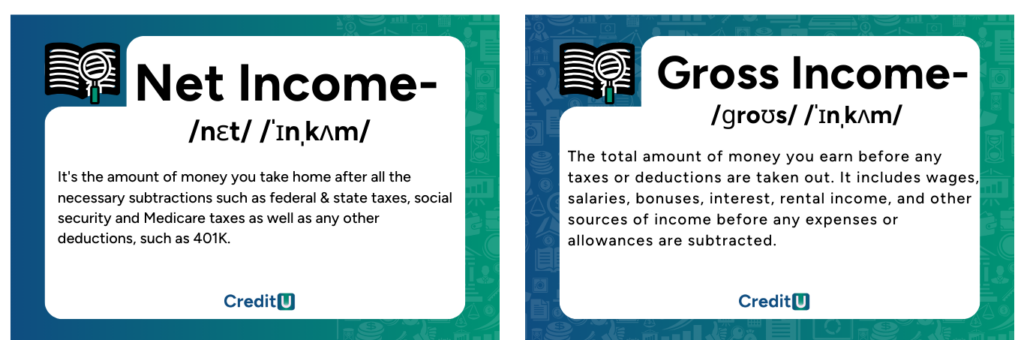 Net income and gross income definition