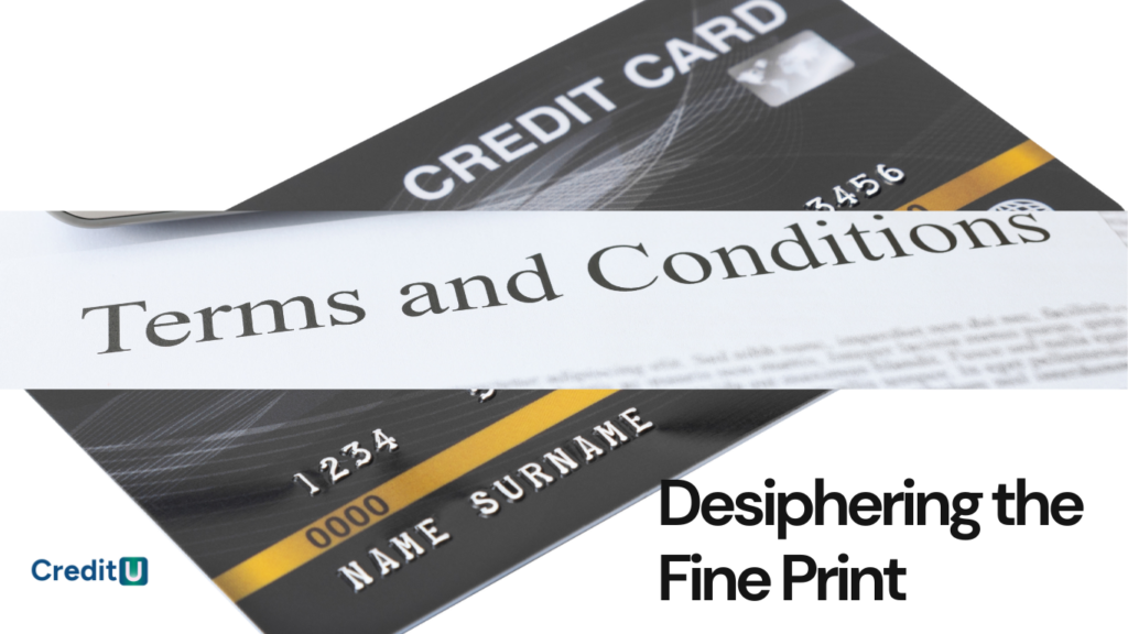 Understanding Credit card terms and conditions is crucial to responsible credit card debt management
